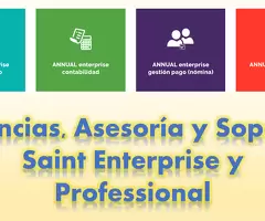 Asesorías y soporte e instalación de Sistemas Saint Annual Professional y Enterprise