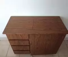 Mesa - Mueble Para Empotrar Maquina de Coser Con 4 Gavetas