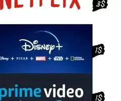 Netflix, Disney plus, Amazon prime video, HBO Max